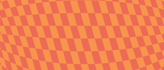 70's retro seamless pattern. seventies psychedelic checkered texture. vector illustration bakkground