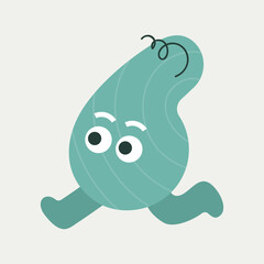 Cartoon character, abstract personage, mascot design, funny avatar, cute icon