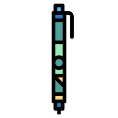 pen filled outline icon style
