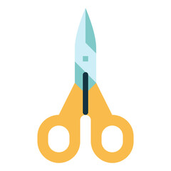 scissors flat icon style