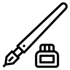 dip pen icon style