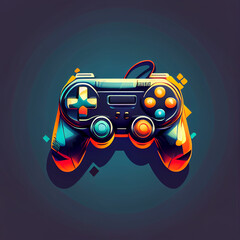 Game controler icon graphic design 