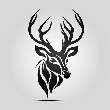 deer head tattoo