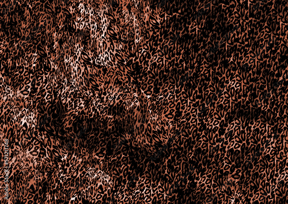 Poster abstract leopard print texture design	
