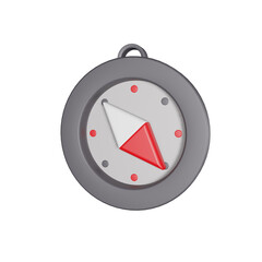 Compass isolated on transparent background 3d Illustration