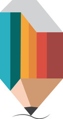 Colourful Icon of a Pencil