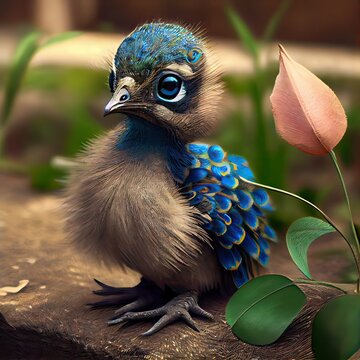 Baby peacock