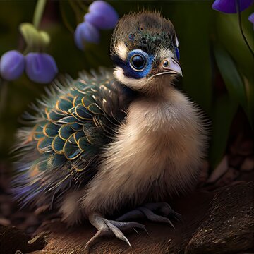 Baby peacock