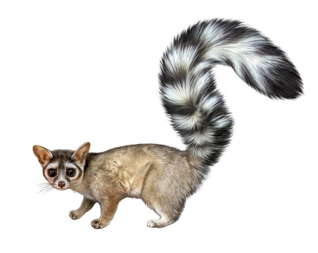 The Central American Cacomistle, the ringtail , Bassariscus astutus