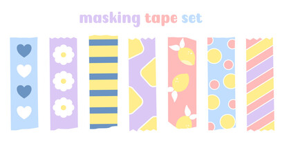 Masking tape, washi tape, decoration, note, planner element, journal element, scrapbook, decorating