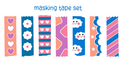 Masking tape, washi tape, decoration, note, planner element, journal element, scrapbook, decorating