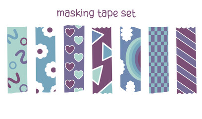 Masking tape, washi tape, decoration, note, planner element, journal element, scrapbook, decorating