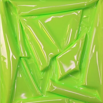 chartreuse plastic shiny background surface created with generative ai 