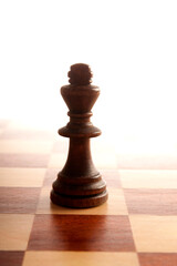 chess piece of the King on the chessboard