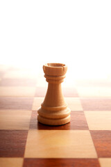 chess piece of the  Rook on the chessboard