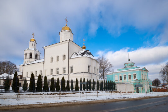 Old ancient ascension cathedral and convent in Smolensk, Russia.