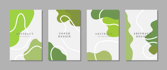 Set of abstract vector backgrounds for covers, presentations, social media posts, design and creativity