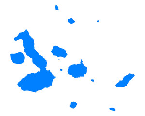 Karte der Galapagosinseln - 571222162