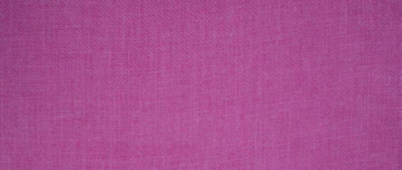 The texture of the cotton fabric is pink. Natural background. Banner. Top view. Copy space. Selective focus.