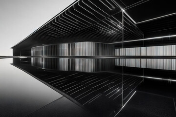 Abstract architechture mirror reflections