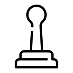 gear shift line icon