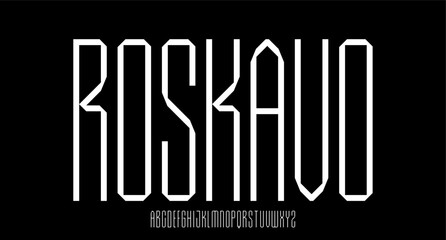 bold condensed font for poster and head line	
