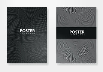 Set of Editable poster template. Can be used for poster, brochure, magazine, card, book, flyer, banner, anniversary. Trendy corporate style.