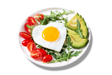 Isolated Breakfast for wife or girlfriend on Valentines Day, Womens Day or Mothers Day