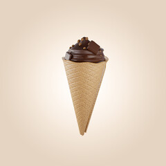 ice cream 3d rendering image