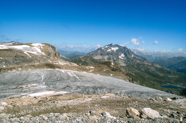 Glacier de la Grande Motte, massif de la Vanoise, Tignes, Savoie, 73, France