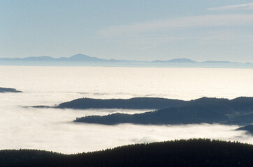 Brume, nuages, Le Hohneck, Parc Naturel Régional des Ballons des Vosges, 88, Vosges, France