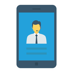 e-commerce avatar and smartphone