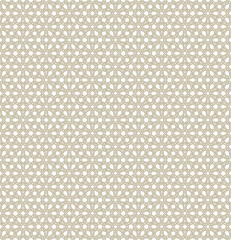 Seamless geometric ornament . Brown color thin lines .