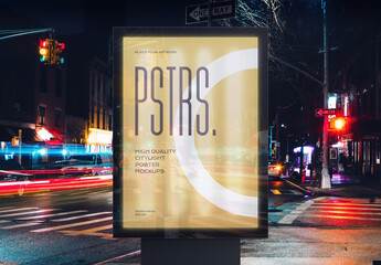 Street Outdoor Poster Advertising Billboard Mockup Template