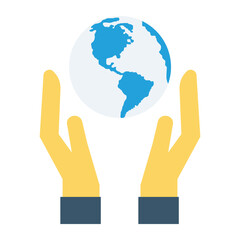 nature and ecology planet and hands