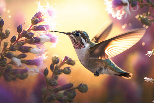 colibri, beija flor, hummingbird, bird, generative ai	
