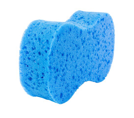 blue sponge isolated on white - 571240517
