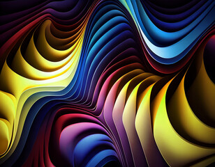 Abstract 3D Background, Generated Art