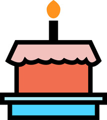 Set of sweet and bakery icons.such as ice cream,cake,smoothies,bread,Pizza.
