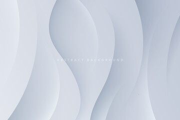 gray gradation abstract background with realistic dynamic 3D shadow curves