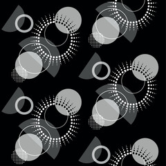 Modern geometric seamless pattern. Digital drawn illustration. Can be used as textile fabric or wallpaper, cards, invitations, decorative paper