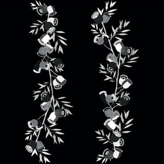 Modern geometric seamless pattern. Digital drawn illustration. Can be used as textile fabric or wallpaper, cards, invitations, decorative paper