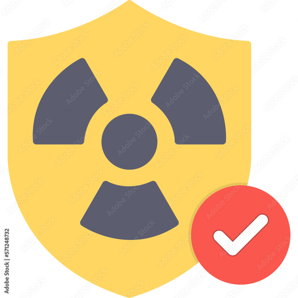 Poster safety nuclear icon