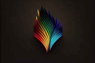Multicolored minimalistic universal logo