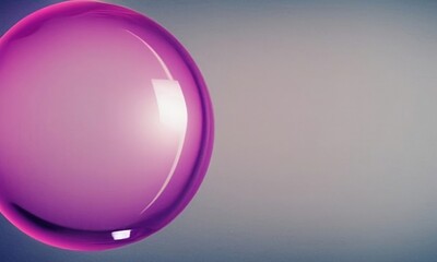 abstract violet bubble on grey background border with copy space for text