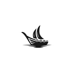 boat ship logo template concept silhouette