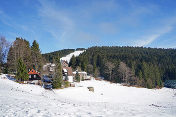 ski resort in the mountains Germany Black Forest