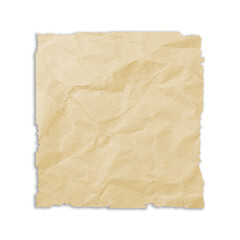 parchment or old yellowed page isolated from background
