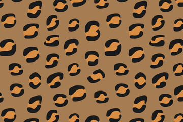 Leopard skin seamless pattern background