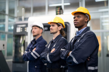 portrait of a team of technician